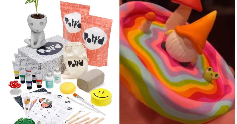 Pott'd is home to clay kits to help you get creative and improve your mental health.