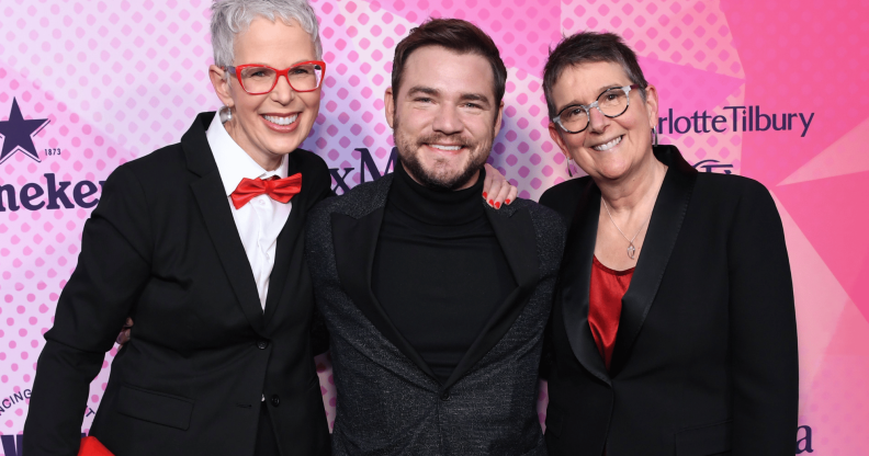 Actor Daniel Durant poses with his mothers