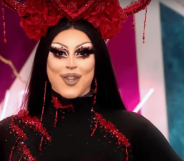 Drag performer Cherry Valentine walks into the werkroom of Drag Race Uk series two