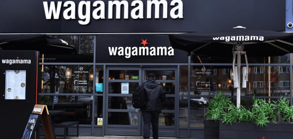 A picture of the outside of a Wagamama storefront