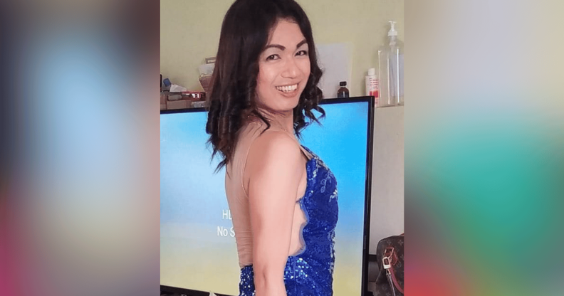 A selfie of Estee Saway, the trans woman murdered in the Philippenes