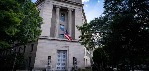 The Department of Justice (DOJ) building