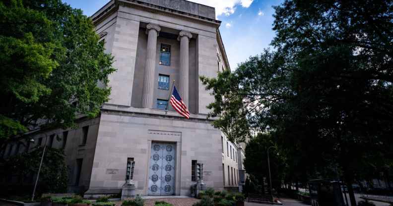 The Department of Justice (DOJ) building