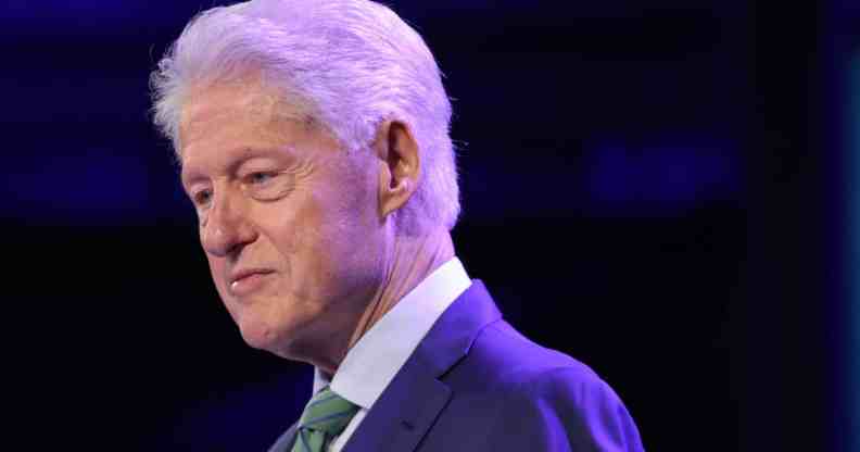 Former US President Bill Clinton speaks at the opening of the Clinton Global Initiative.