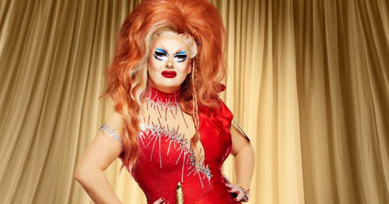 Just May is the first queen to sashay away from Drag Race UK. (BBC/World of Wonder/Guy Levy)