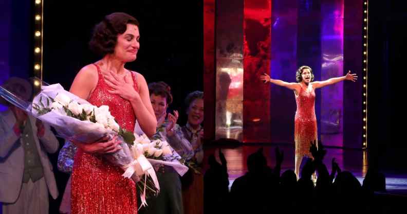 Lea Michele triumphs as Fanny Brice on Broadway. (Getty)