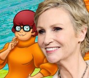 Velma next to an image of Jane Lynch