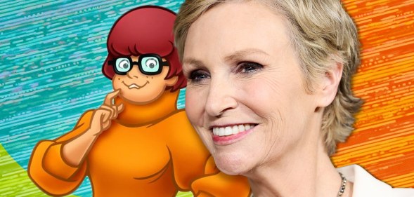 Velma next to an image of Jane Lynch