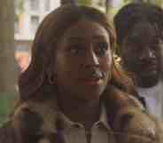 Alexandra Burke in Pretty Red Dress. (BBC Film/BFI Film Fund/Magellanic Media)