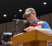 Walter Masterson at the Connetquot school board meeting.