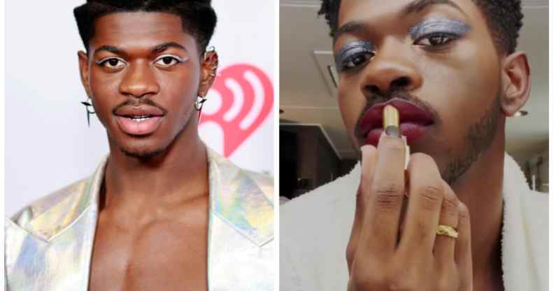Lil Nas X has teased an unreleased song while applying YSL makeup on his Instagram