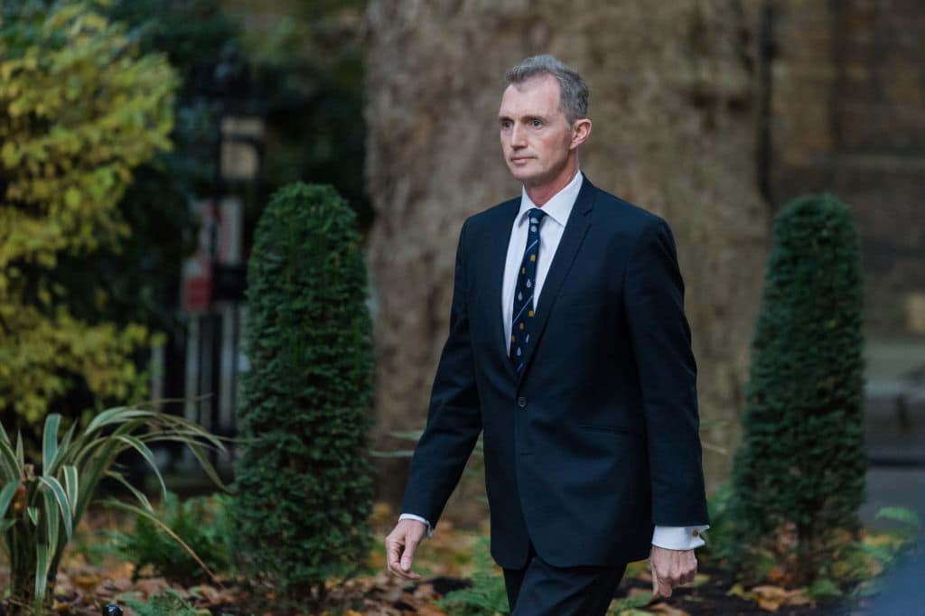 David TC Davies arrives in Downing Street as Britain's new Prime Minister Rishi Sunak appoints his first Cabinet of Ministers. 