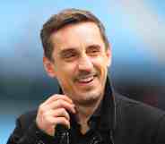 An image of former footballer Gary Neville smiling