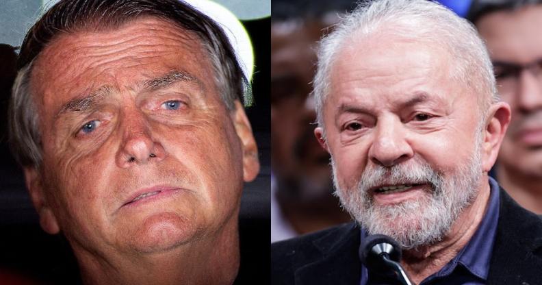 Jair Bolsonaro and Luiz Inácio Lula da Silva, who will face off in a Brazil run off election