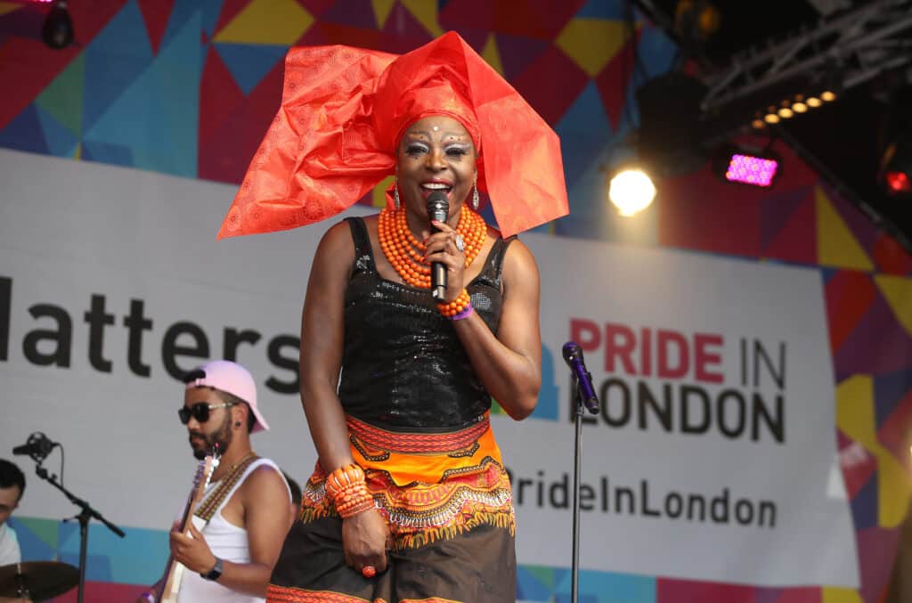 Son of a Tutu performing on the Trafalgar Square Stage