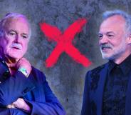 Graham Norton and John Cleese.