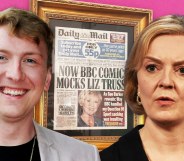 Joe Lycett and Liz Truss