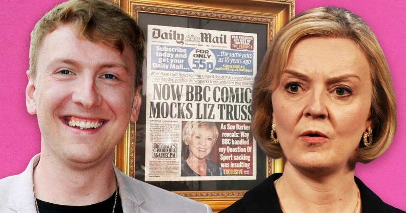 Joe Lycett and Liz Truss