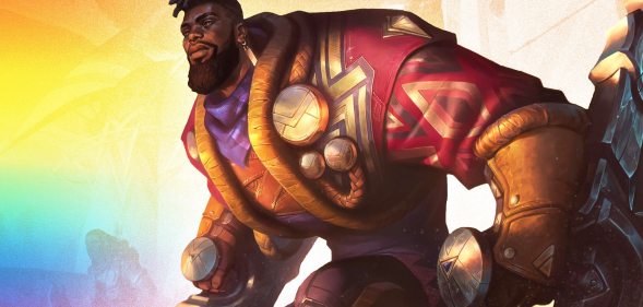 A promo image of K'Sante, the first Black LGBTQ+ champion warrior to appear in video game League of Legends