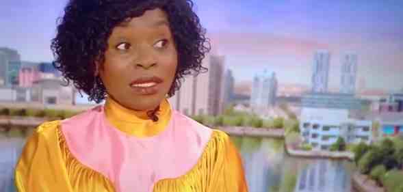 A screenshot of actor Rakie Ayola from BBC Breakfast giving her response to a question about wokeness. (BBC)