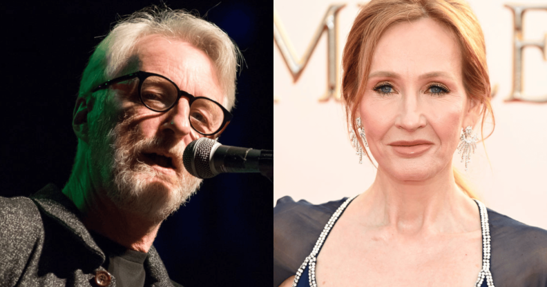 Billy Bragg and JK Rowling.