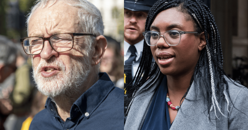 Jeremy Corbyn and Kemi Badenoch