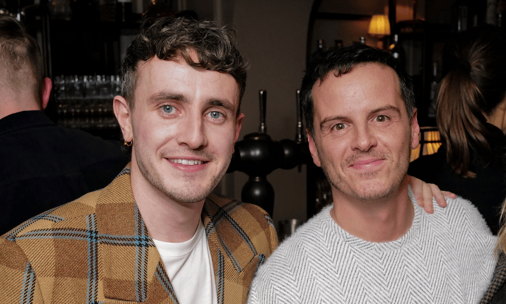 Paul Mescal and Andrew Scott at the Aftersun screening in London.