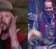 Boy George (L) and Matt Hancock (R) in I'm A Celebrity. (ITV)