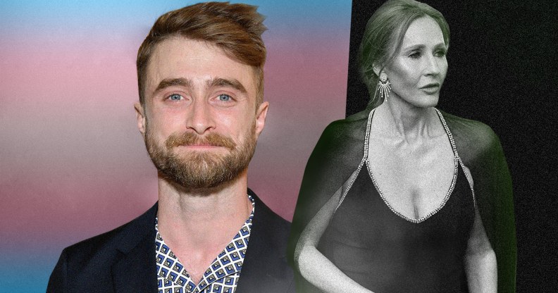 Daniel Radcliffe and JK Rowling