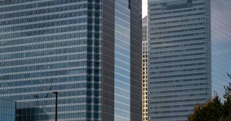 HSBC building in Canary Wharf