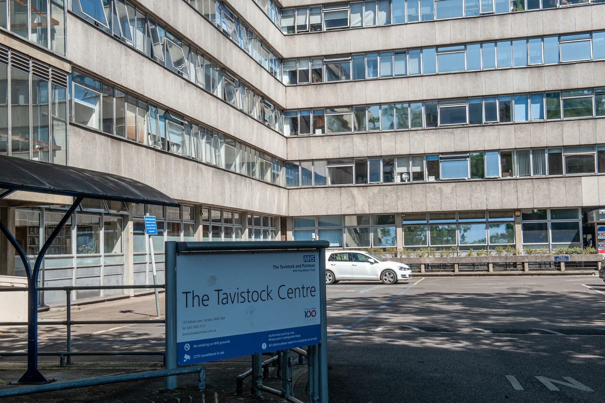 A general view outside The Tavistock Centre on July 29, 2022 in London, England. 