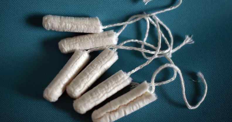 A picture of tampons.