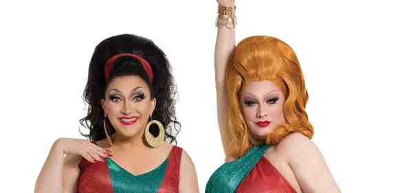 A publicity photo of drag queen stars Jinkx Monsoon and BenDeLaCreme