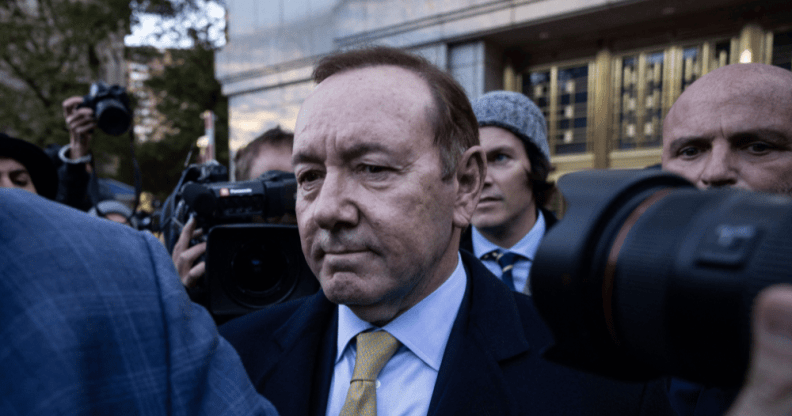 Kevin Spacey leaving a New York Court in October 2022.