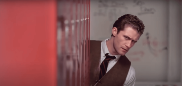 A screenshot of actor Matthew Morrison as Mr Schue from US show Glee