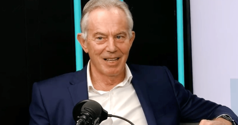 Former Prime Minister Tony Blair appears on The News Agents podcast