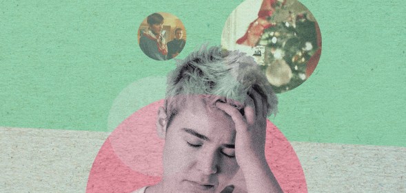 Collage of people looking sad