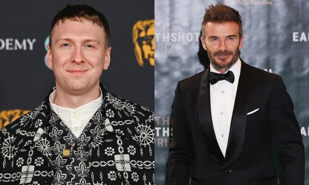 Joe Lycett shares David Beckham's statement. (Getty)