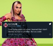 Kerri Colby and her 'side' tweet