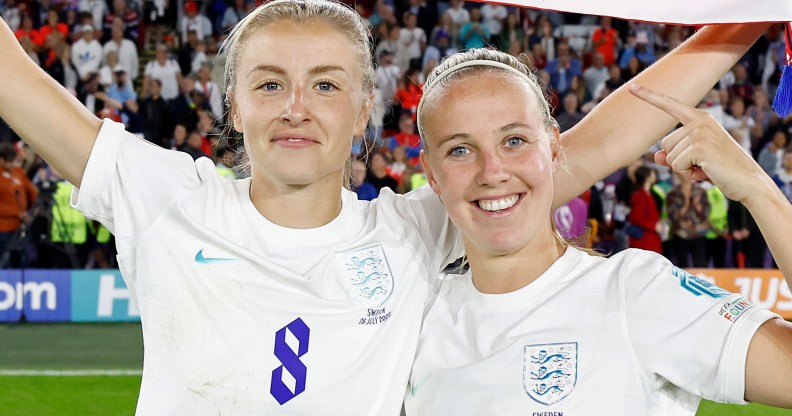 England Lionesses Leah Williamson (left) and Beth Mead