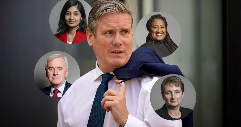 Keir Starmer, Kate Osborne, John McDonnell, Ribeiro-Addy Bell and Zarah Sultana.