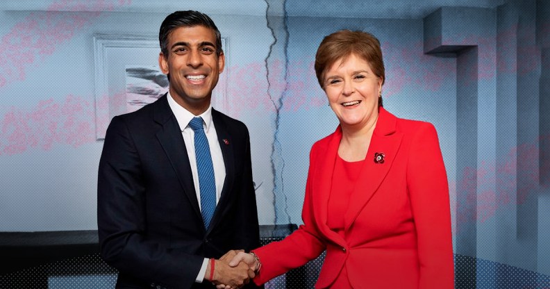 Rishi Sunak and Nicola Sturgeon