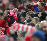 Nottingham Forest fans at the Premier League match between Nottingham Forest and Chelsea FC on 1 January 2023