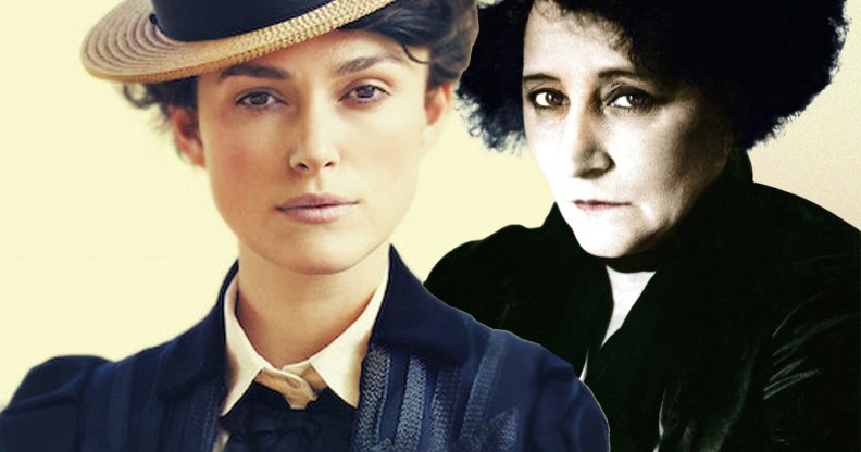 Keira Knightley as Colette, and the real deal