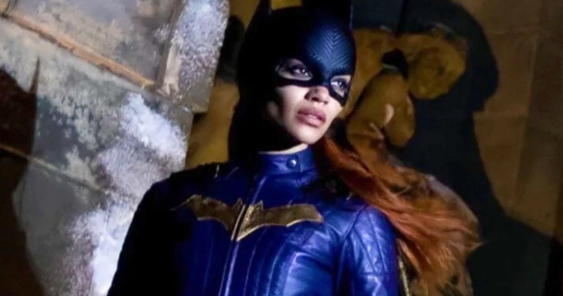 A still from the now axed Batgirl showing actor Leslie Grace as Batgirl.