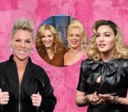 P!nk (L) and Madonna (R).