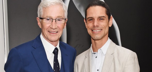 Paul O'Grady and husband Andrew Portasio attends the opening night drinks reception for the English National Ballet's "Song Of The Earth / La Sylphide" at St Martins Lane on January 9, 2018 in London, England.