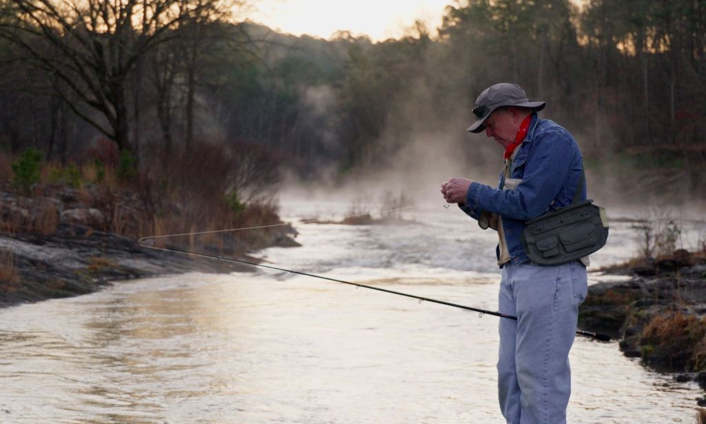 Dennis Shepard fishing in Oklahoma.