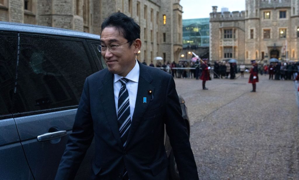 Fumio Kishida in the UK.