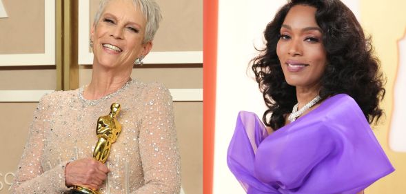 Jamie Lee Curtis and Angela Bassett at the Oscars.